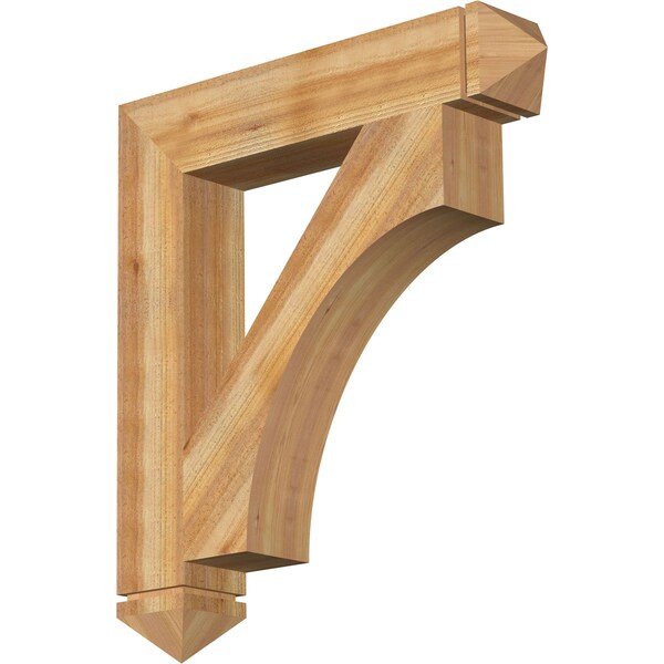 Ekena Millwork Westlake Arts & Crafts Rough Sawn Bracket, Western Red Cedar, 6"W x 34"D x 38"H BKT06X34X38WTL03RWR - main